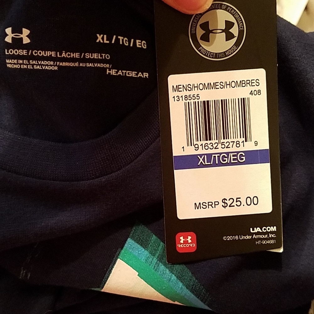 2/$30 NWT Men's size XL Under Armour tee - Picture 4 of 5